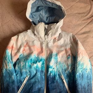 Roxy girls size 10 medium snowboard ski jacket with hood